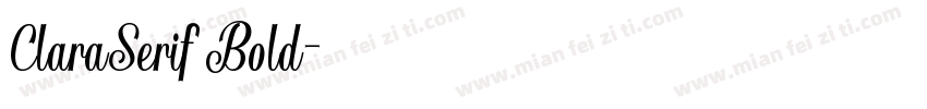 ClaraSerif Bold字体转换